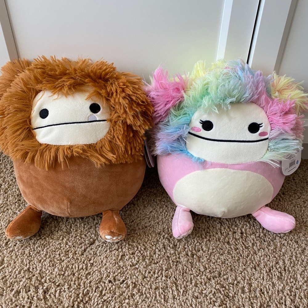 NWT Squishmallows 8” Benny and Caparinne Bigfoot Yeti
